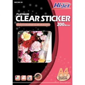 Platinum Clear Inkjet Sticker 200 ไมครอน - Image 2