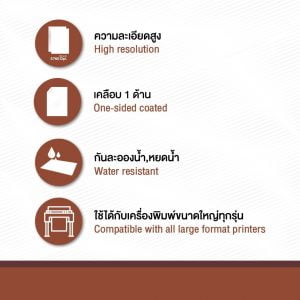 กระดาษอิงค์เจ็ท ผิวด้าน แบบม้วน 200 แกรม INKJET MATT PAPER ROLL - Image 4