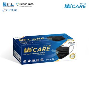 Hi-Care PREMIUM GRADE (สีดำ,สีขาว,สีเบจ) หน้ากากอนามัยหนาพิเศษ (รองรับ PM2.5 กรองเชื้อโรค) แผ่นกรอง 3 ชั้น ชนิดคล้องหู / 30 ชิ้น - Image 12