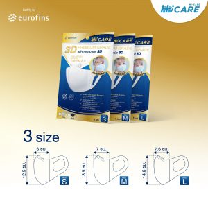 Hi-Care 3D PREMIUM GRADE หน้ากากอนามัยกรองเชื้อโรค ป้องกันฝุ่น PM2.5 (5 ชิ้น/ซอง) - Image 6