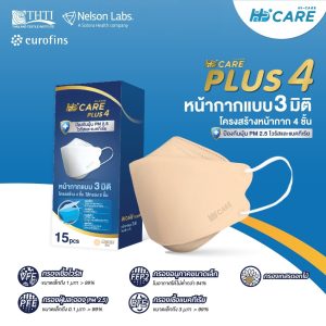 Hi-Care PLUS4 หน้ากากแบบ 3 มิติ หน้ากากอนามัยหนาพิเศษ (รองรับ PM2.5 กรองเชื้อโรค) แผ่นกรอง 4 ชั้น ชนิดคล้องหู - Image 15