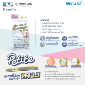 Hi-care Petite หน้ากากอนามัยกระชับรูปหน้า ชนิดคล้องหู / 7 ชิ้น - Image 3