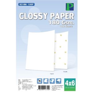 Hi-jet กระดาษโฟโต้ ผิวมัน Inkjet  Glossy Photo Paper (มีลายน้ำ) 180แกรม 4*6 100 แผ่น - Image 2