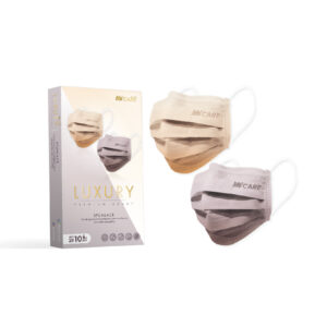Hi-Care Premium Grade Luxury  รุ่นผ้าทอพิเศษ จากผ้า Spunlace แผ่นกรอง 3 ชั้น ชนิดคล้องหู / 10 ชิ้น - Image 2