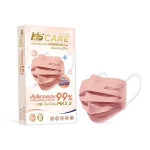 Hi-Care PREMIUM CU+ สีคอปเปอร์ หน้ากากอนามัยหนาพิเศษ (รองรับ PM2.5 กรองเชื้อโรค) แผ่นกรอง 3 ชั้น ชนิดคล้องหู / 10 ชิ้น - Image 2