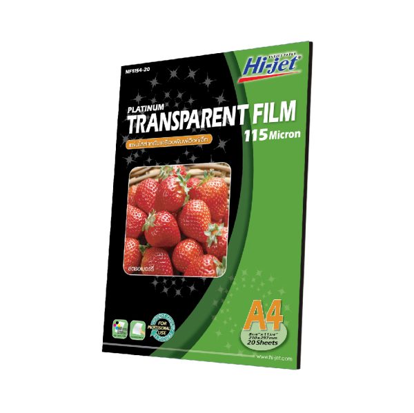 Platinum Inkjet Transparent Film 115 ไมครอน